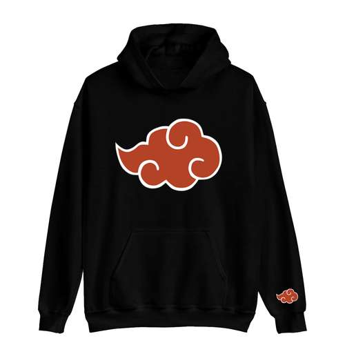 هودی مردانه مدل انیمه ناروتو آکاتسوکی akatsuki cloud