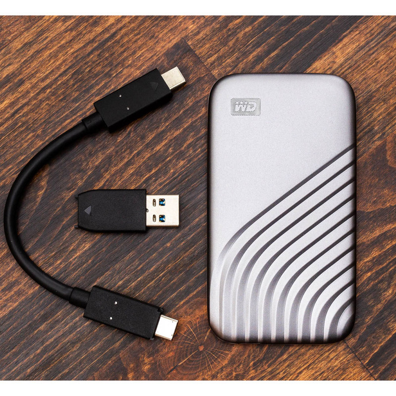 اس اس دی اکسترنال وسترن دیجیتال مدل My Passport WDBAGF0010BBL ظرفیت 1 ترابایت رابط USB 3.2 Gen2