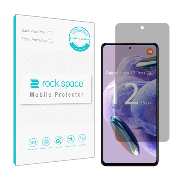 محافظ صفحه نمایش حریم شخصی راک اسپیس کد PRV مناسب برای گوشی موبایل شیائومی Redmi Note 12 Pro Plus 5G