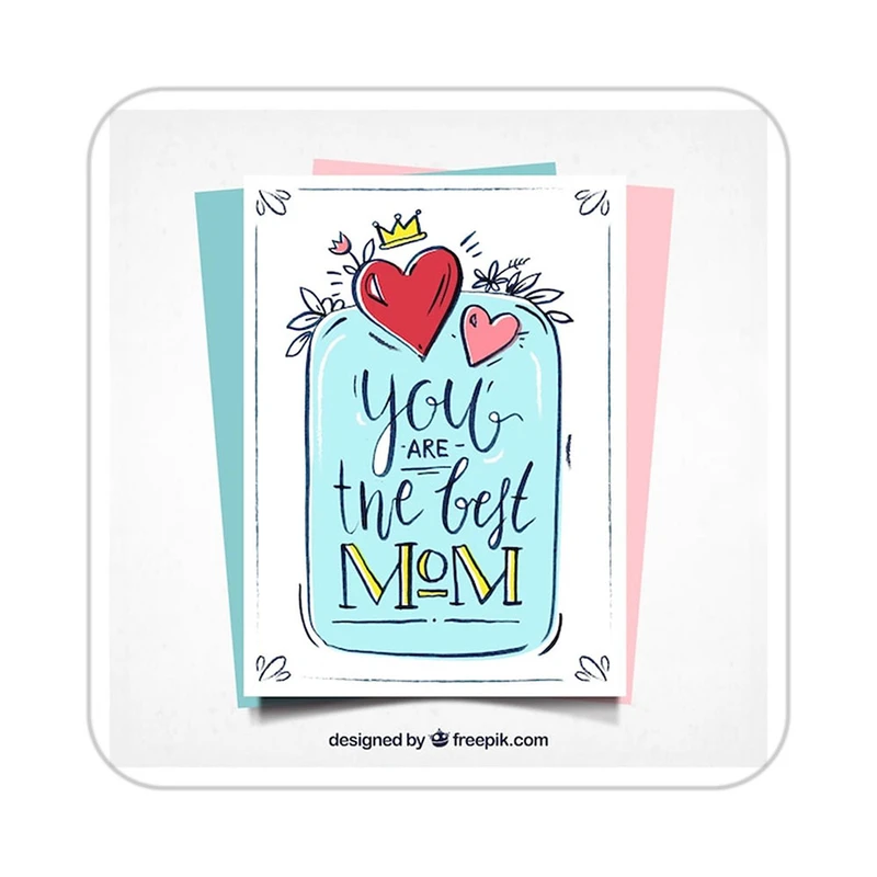 زیر لیوانی کاکتی طرح عاشقانه مدل mp37742