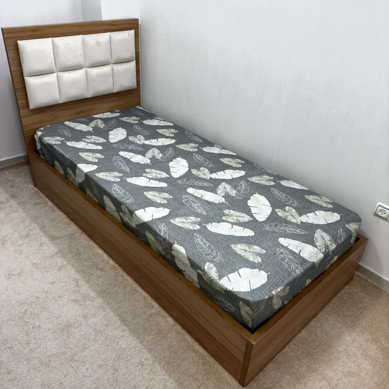 ملحفه ناتوسا مدل کشدار سلین یک نفره سایز 120x200 سانتی متر