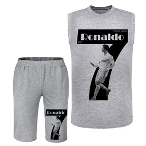 ست تاپ و شلوارک مردانه مدل رونالدو A406