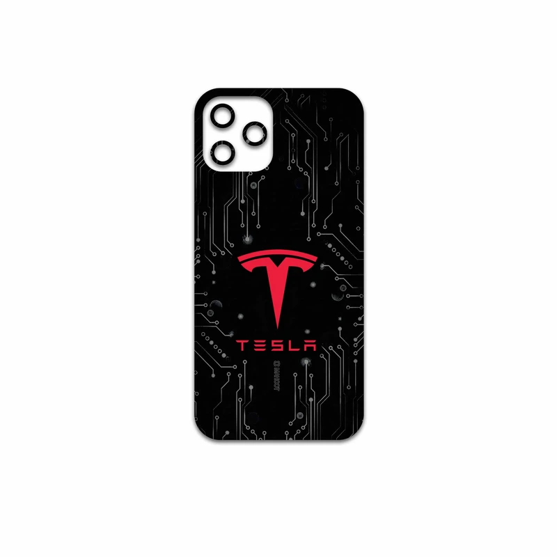 برچسب پوششی ماهوت مدل TESLA مناسب برای گوشی موبایل اپل iPhone 12 Pro