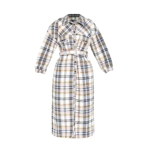 پالتو زنانه بنیس مدل افشان رنگ کرم