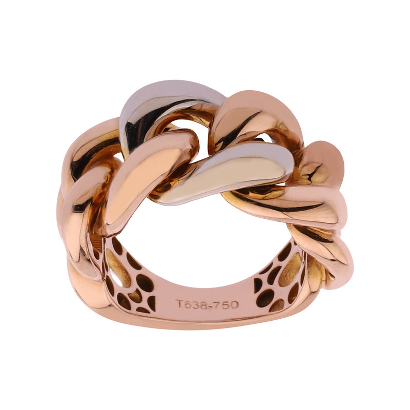 انگشتر طلا 18 عیار زنانه با طرح کارتیه صلاحی گلد مدل 14977 سایز 57