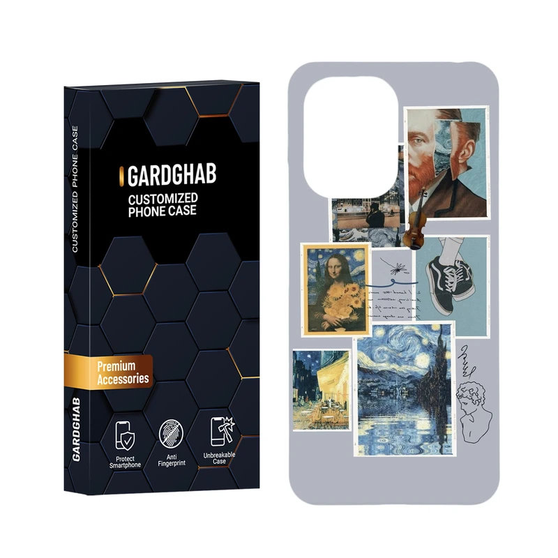 کاور گارد قاب مدل هنری مناسب برای گوشی موبایل شیائومی Redmi 13C 4G / Poco C65