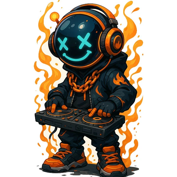 استیکر پارچه و لباس پاد آفرین طرح کارتونی کد 5065