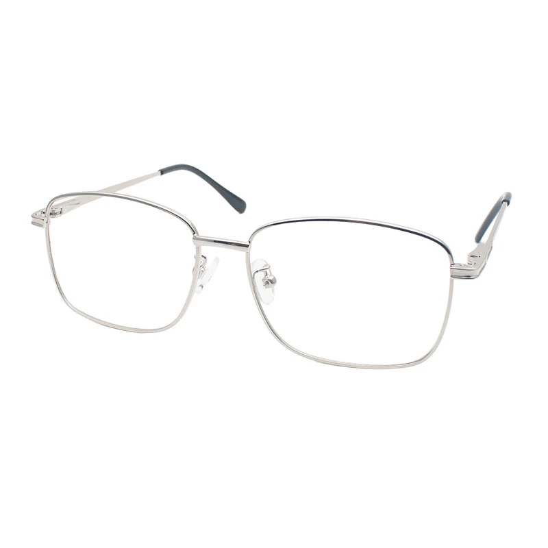 عینک محافظ چشم زنانه و مردانه با فریم بیضی و عدسی بلو کنترل مدل METAL-88131C5-Anti Blue Light