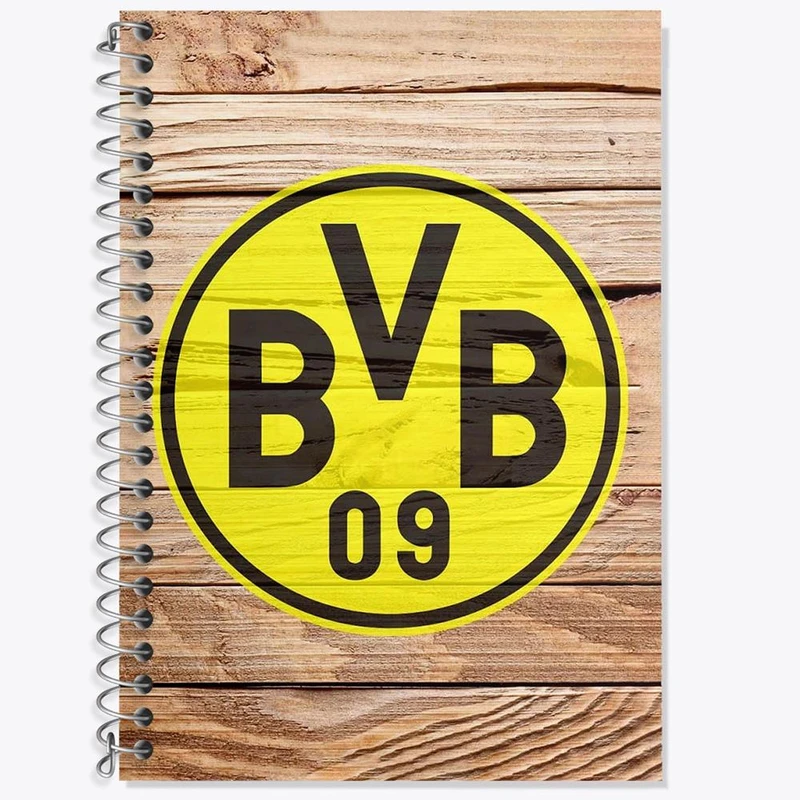 دفتر زبان 50 برگ خندالو مدل سه خط طرح باشگاه دورتموند کد 27454