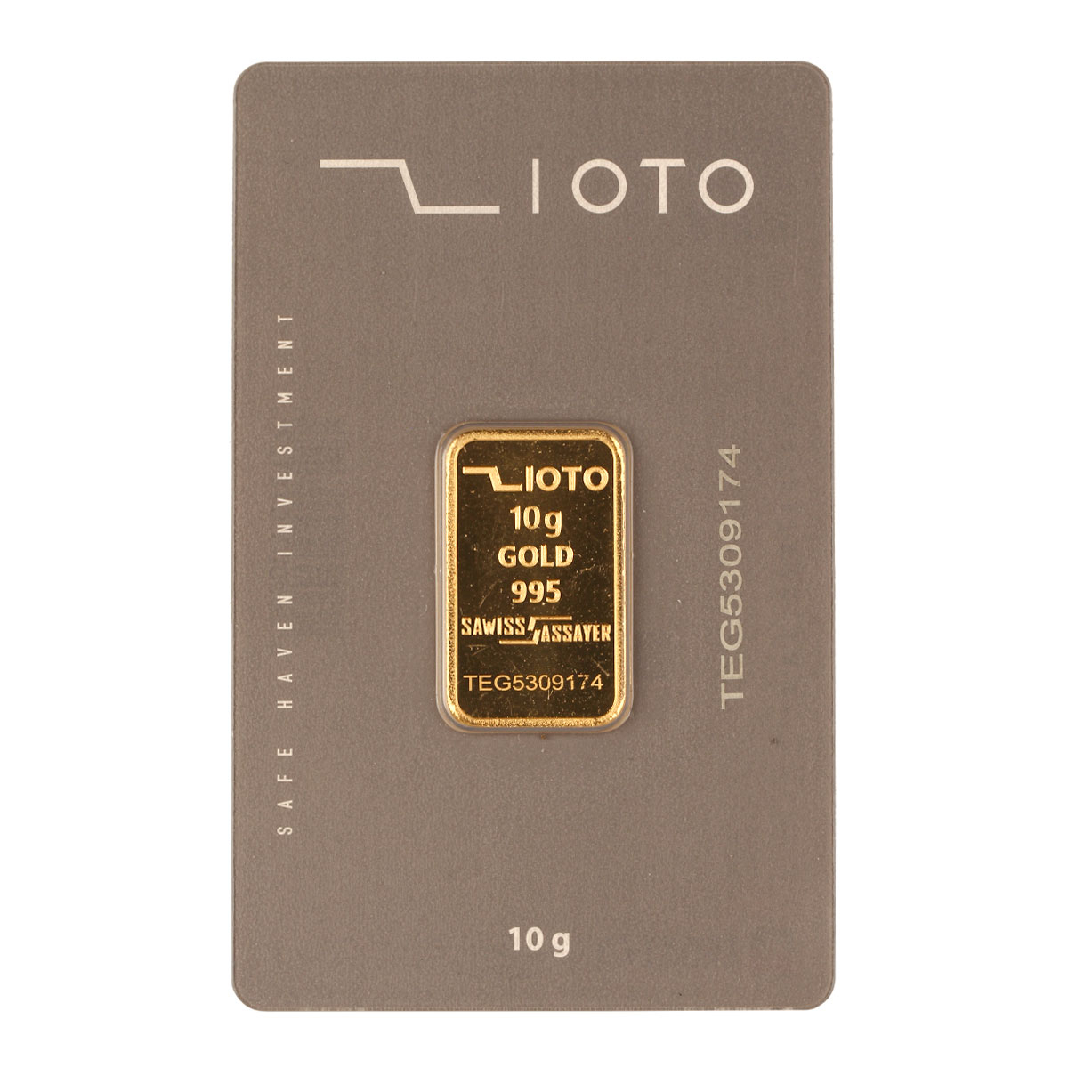 شمش طلا 24 عیار گالری تاج آبادی کد T-10