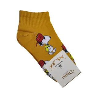 جوراب ساق کوتاه زنانه مدل SNOOPY
