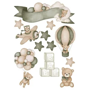 استیکر مدل اتاق کودک مجموعه 12 عددی