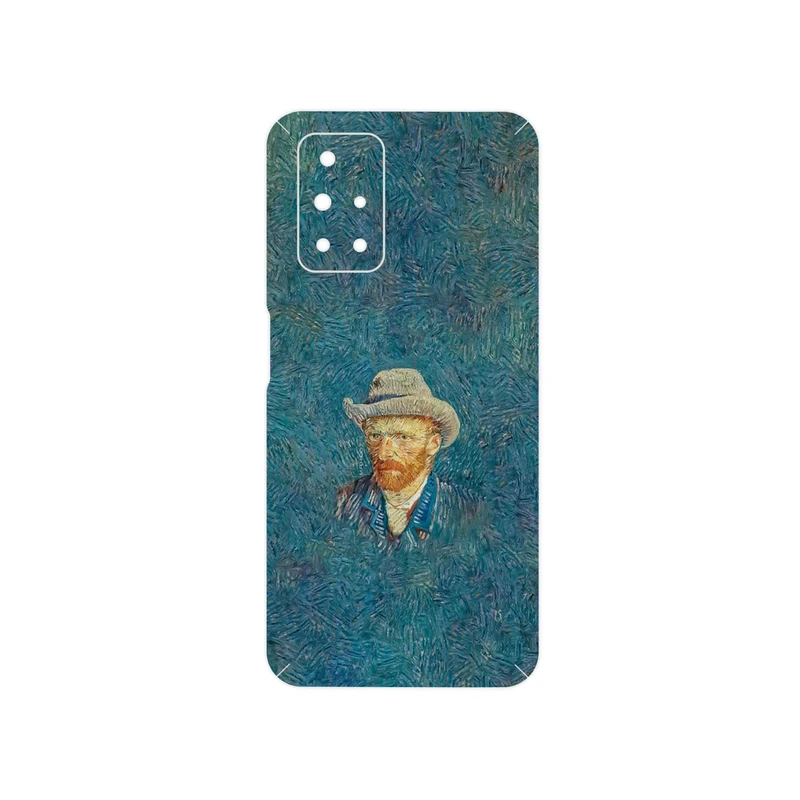 برچسب پوششی ماهوت مدل Self portrait with a gray felt hat مناسب برای گوشی موبایل شیائومی Redmi 10 Prime
