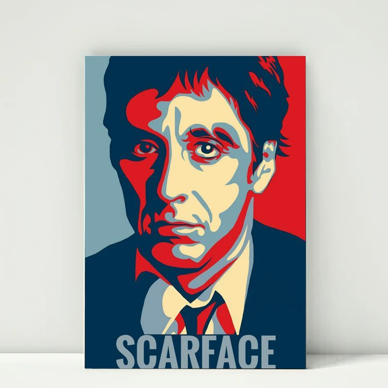 تابلو شاسی گلاک طرح صورت زخمی Scarface کد FMO116