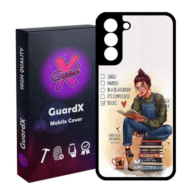 کاور گارد ایکس طرح دختر مدل Glass10286 مناسب برای گوشی موبایل سامسونگ Galaxy S21 FE