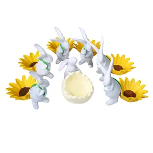 مجموعه ظروف هفت سین هفت پارچه لیلپار طرح خرگوش مدل OMD-0065