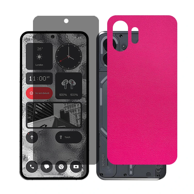 محافظ صفحه نمایش حریم شخصی گلس مدل Together مناسب برای گوشی موبایل ناتینگ Phone 2 به همراه برچسب پوششی پشت گوشی