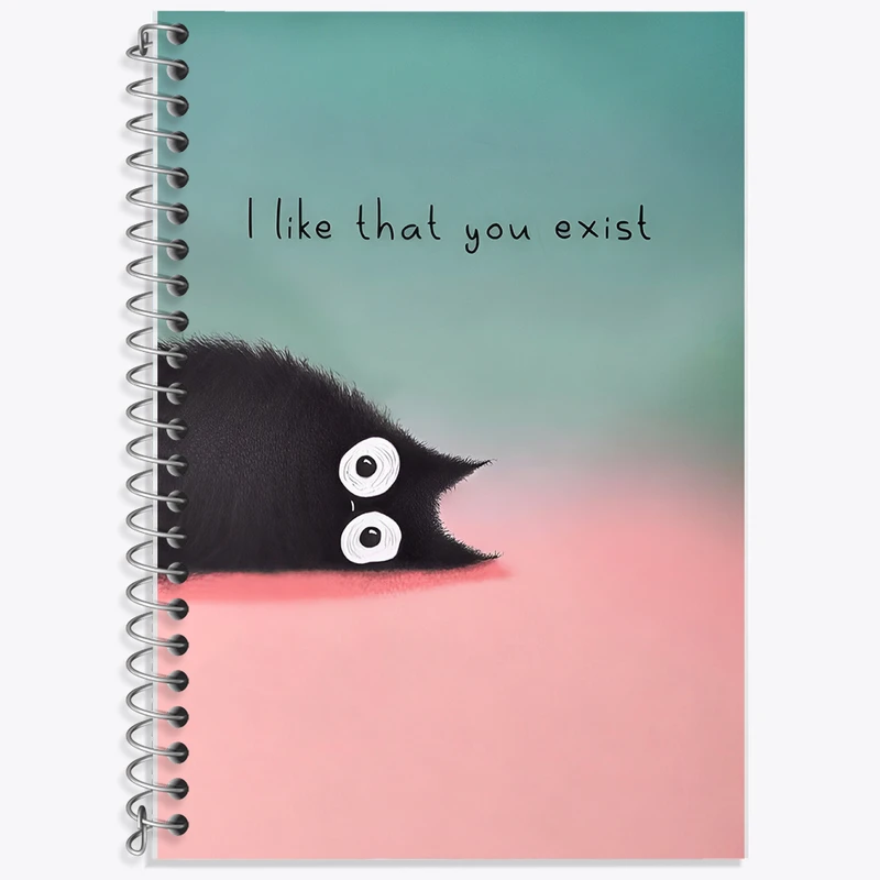 دفتر نت موسیقی 50 برگ خندالو طرح گربه بامزه کد F8204