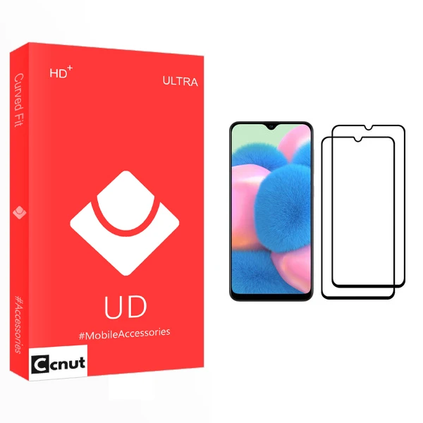 محافظ صفحه نمایش کوکونات مدل UD Glass مناسب برای گوشی موبایل سامسونگ Galaxy A30s بسته دو عددی