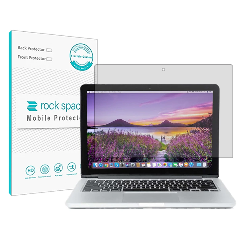 محافظ صفحه نمایش شفاف راک اسپیس مدل Resistant مناسب برای لپ تاپ اپل macbook pro retina 13