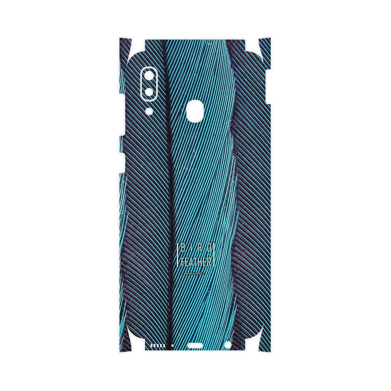 برچسب پوششی ماهوت مدل Turquoise feathers-FullSkin مناسب برای گوشی موبایل سامسونگ Galaxy M10s