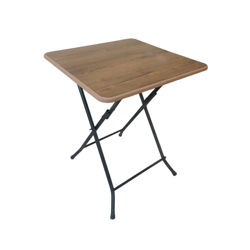 میز سفری تاشو مدل MDF  مربع سایز صفحه 60*60 سانتی متر