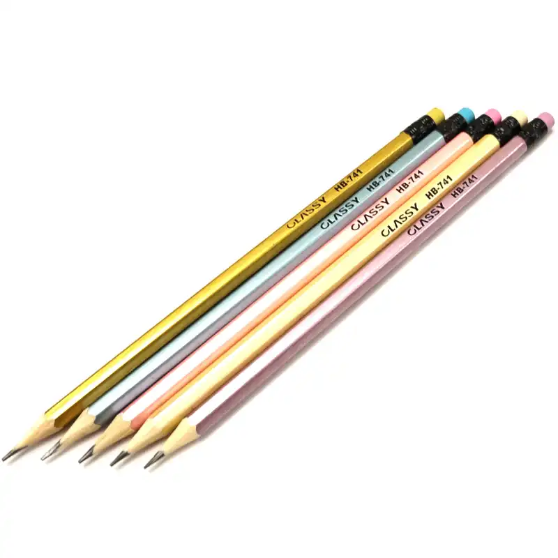 مداد مشکی کلاسی مدل پاک کن دار بسته 60 عددی