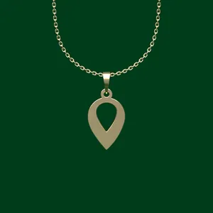 گردنبند طلا 18 عیار زنانه مدوپد مدل هندسی کد FF2-1-1031