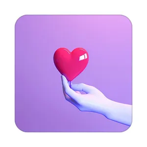 زیر لیوانی کاکتی طرح عاشقانه مدل mp38212