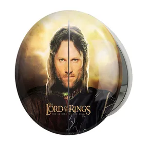 آینه جیبی خندالو طرح آراگون ارباب حلقه ها Lord of the Rings مدل تاشو کد 4767 