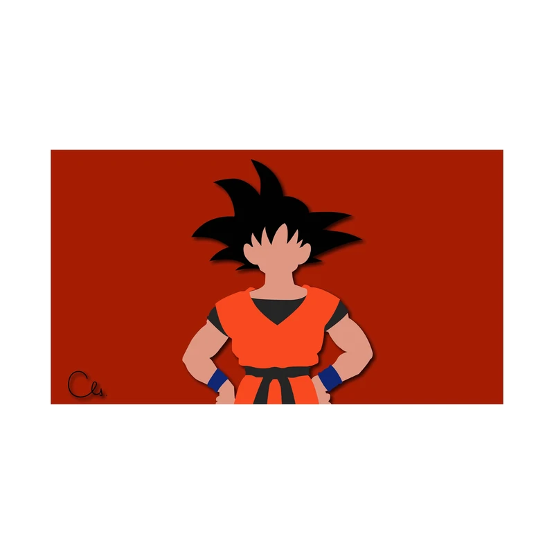 استیکر لپ تاپ و موبایل مدل انیمه طرح دراگون بال سان گوکو Dragon ball Son Goku کد 3816