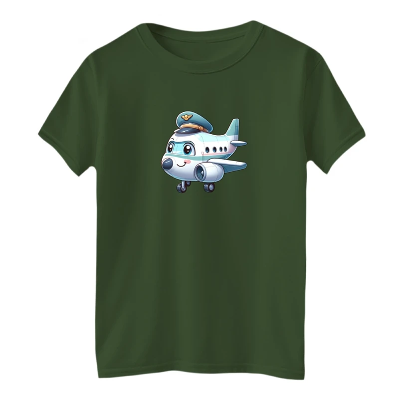تی شرت آستین کوتاه بچگانه مدل هواپیما کارتونی کد01
