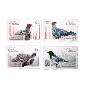 تمبر یادگاری مدل پرندگان کد DS2535 مجموعه 4 عددی