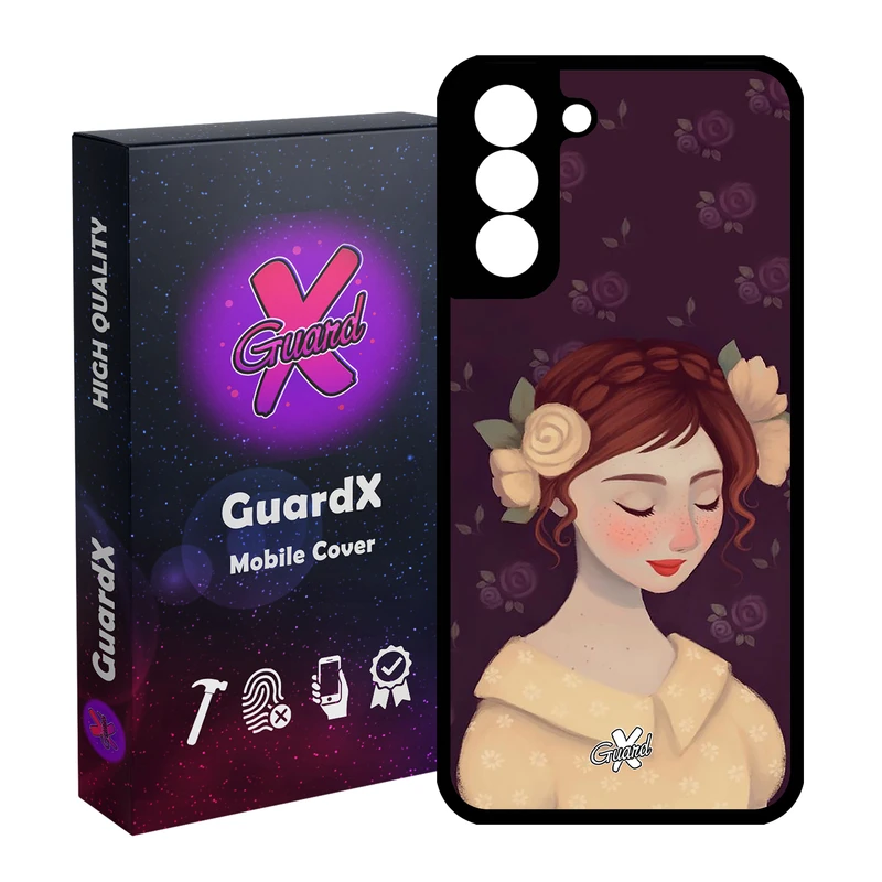 کاور گارد ایکس طرح Girl مدل Glass10325 مناسب برای گوشی موبایل سامسونگ Galaxy S21 FE