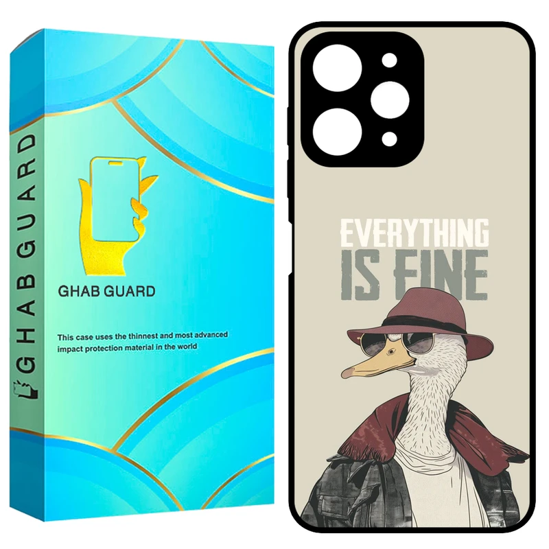 کاور قاب گارد طرح اردک مدل GCHPR12 مناسب برای گوشی موبایل شیائومی Redmi 12 4G / Redmi 12 5G / Poco M6 Pro 5G