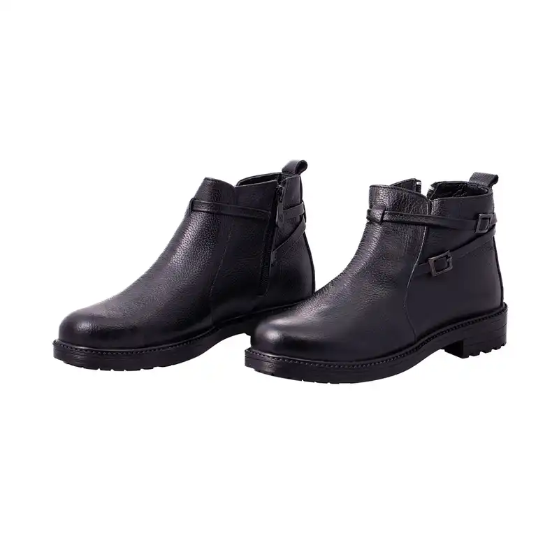 نیم بوت زنانه مدل مادو کد 6012 رنگ مشکی