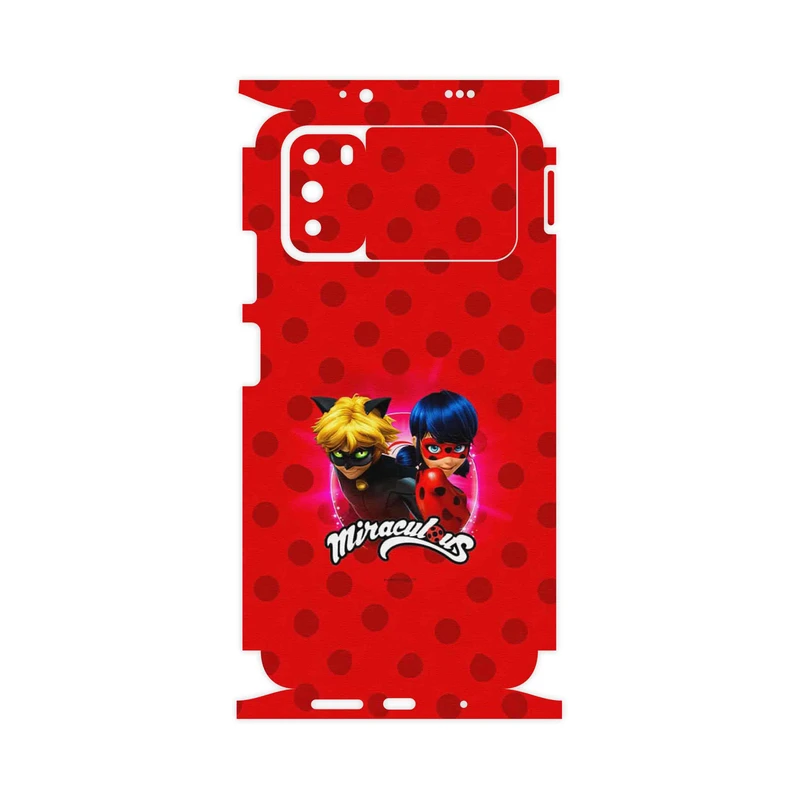 برچسب پوششی ماهوت مدل Ladybug and Cat Noir-FullSkin مناسب برای گوشی موبایل شیائومی Poco M3