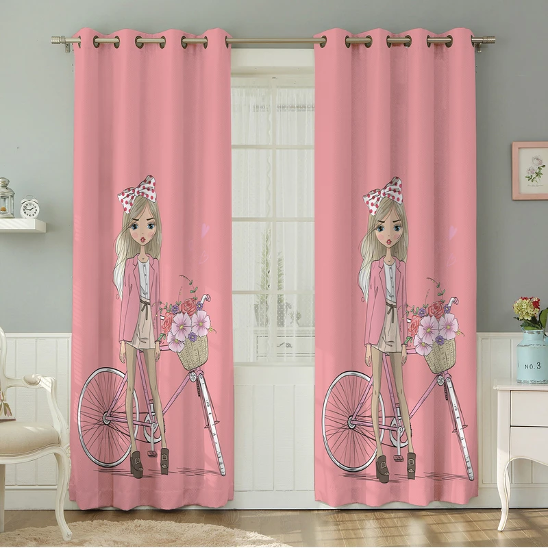 پرده نیروانا طرح کودک  مدل هازان کد 4079 سایز 140×280 سانتی متر