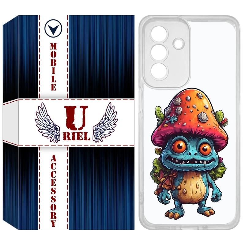 کاور یوریل مدل Clear کد 47 طرح قارچ مناسب برای گوشی موبایل سامسونگ Galaxy A26