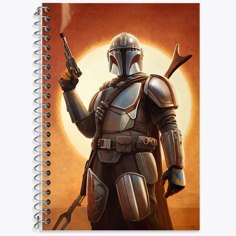 دفتر زبان 50 برگ خندالو مدل سه خط طرح جنگ ستارگان (Star Wars) کد F1806