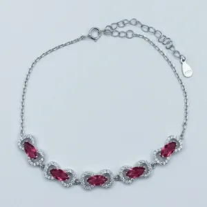 دستبند نقره زنانه سلین کالا مدل یاقوت سرخ ce-As266