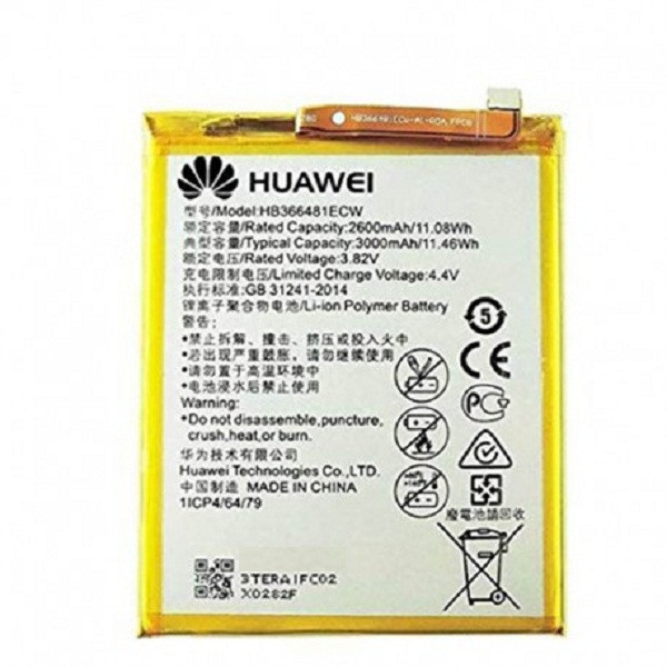 باتری موبایل مدل HB366481ECW ظرفیت 2900 میلی آمپر ساعت مناسب برای گوشی موبایل هوآوی P9 Lite