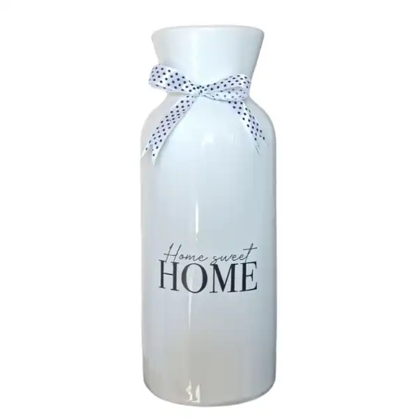 گلدان دکوری مدل استوانه ای بزرگ home کد06