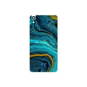 MAHOOT Turquoise marblewith golden streaks Cover Sticker for Huawei Y6