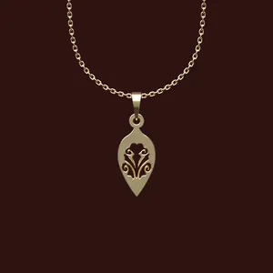 گردنبند طلا 18 عیار زنانه مدوپد مدل هندسی کد X2-1-1116