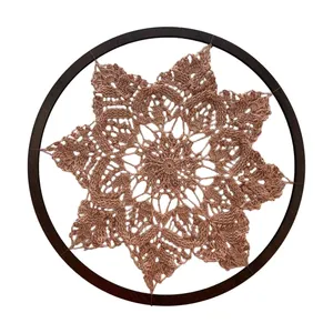 دیوارکوب بافتنی مدل گل آفتابی