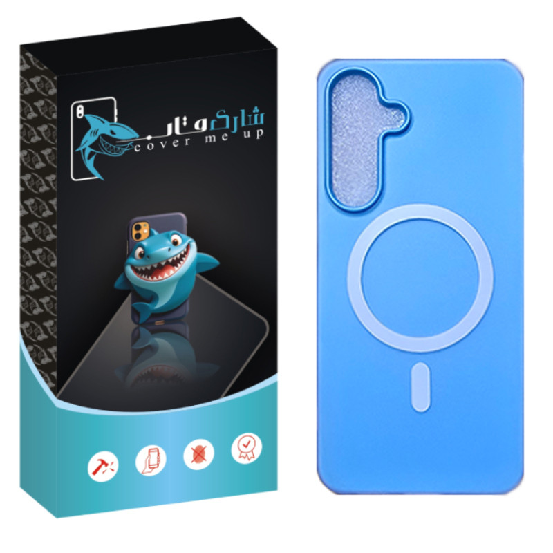 کاور شارک قاب مدل سیلیکونی پاستیلی مناسب برای گوشی موبایل سامسونگ Galaxy S24 FE