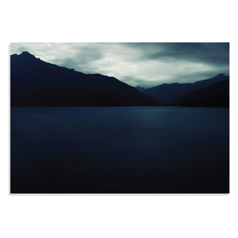 پوستر طرح کوهستان و دریاچه Deep Blue Mountains مدل NV0786