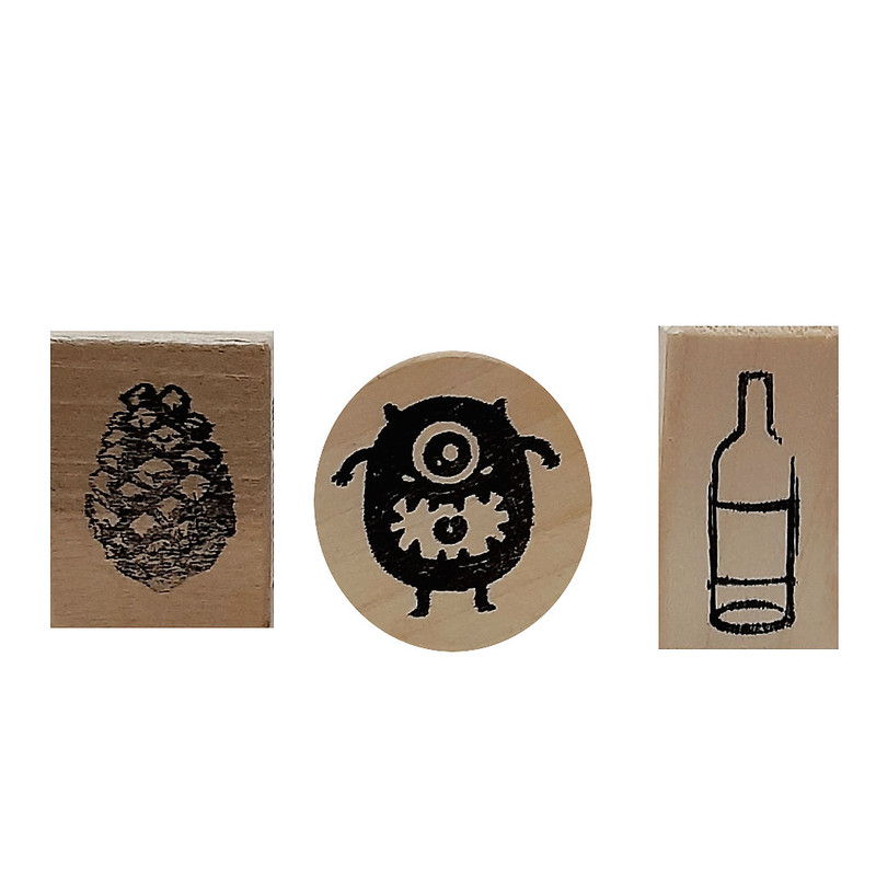 مهر مدل bottle-pine-one-eye مجموعه 3 عددی