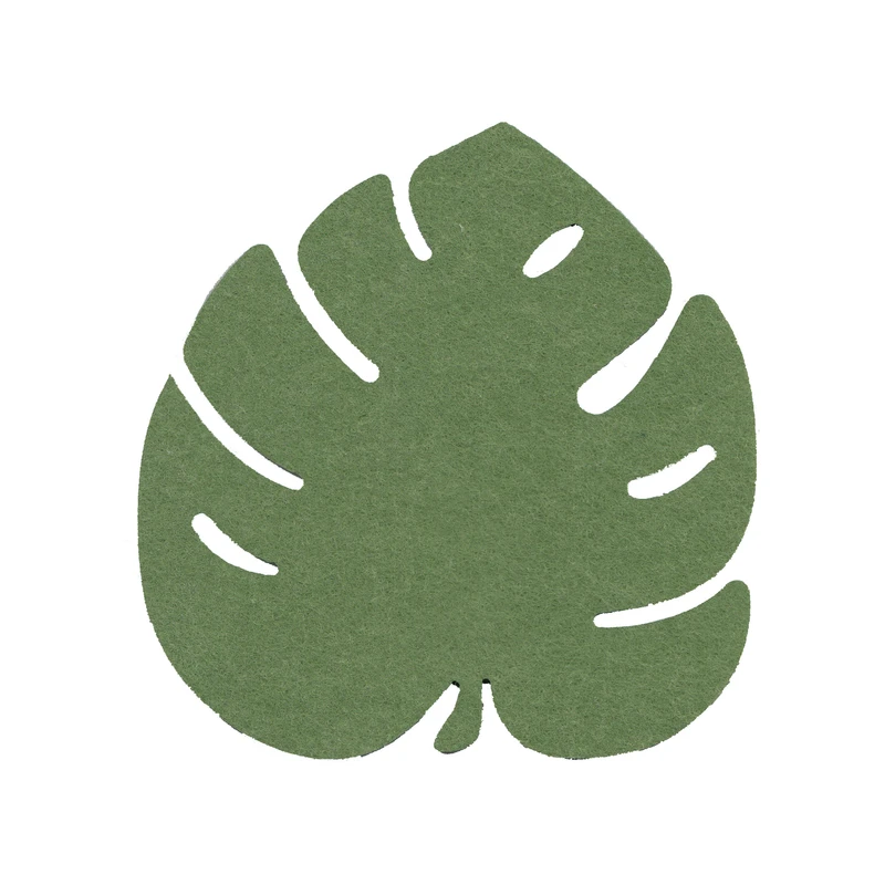 زیر لیوانی مدل امازون طرح برگ انجیری بسته 3 عددی